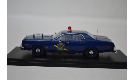 Plymouth Fury 1977 Michigan State Police, масштабная модель, Neo Scale Models, scale43