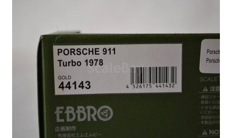 Porsche 911 Turbo 1978  (44143), масштабная модель, Ebbro, scale43