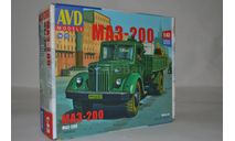 Сборная модель МАЗ 200 (1365)!!!!100% комплектность!!!, сборная модель автомобиля, AVD Models, 1:43, 1/43