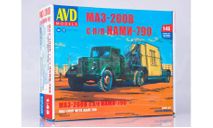 Сборная модель МАЗ-200В с полуприцепом НАМИ-790 !!!!100% комплектность!!!, сборная модель автомобиля, AVD Models, scale43