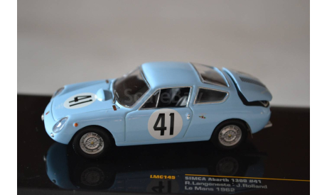 SIMCA Abarth 1300 #41 Le Mans 1962 (145), масштабная модель, IXO Rally (серии RAC, RAM), scale43