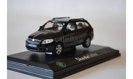 Skoda Fabia (black), масштабная модель, Abrex, scale43, Škoda