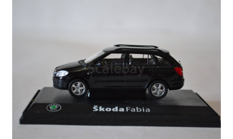 Skoda Fabia (black), масштабная модель, Abrex, scale43, Škoda