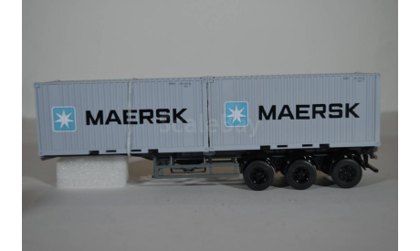 МАЗ-6422 с полуприцепом-контейнеровозом МАЗ-938920, Maersk, масштабная модель, Start Scale Models (SSM), scale43