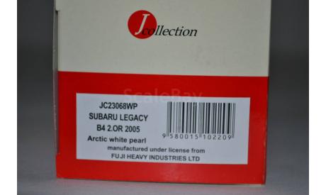 Subaru Legacy B4 2.0R 2005 (68WP), масштабная модель, J-Collection, scale43