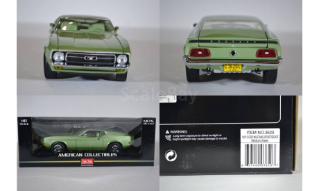 Ford Mustang Sportroof 1971 зеленый мет., масштабная модель, Sunstar, scale18