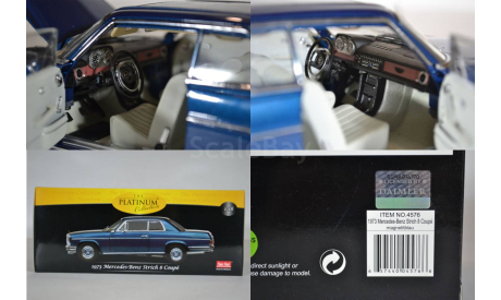 Mercedes-Benz 280C 8 W114 (C114) Coupe синий, масштабная модель, Norev, scale18