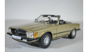 Mercedes-Benz 350SL 1977 R107 (W107) золотистый, масштабная модель, Sunstar, scale18