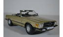 Mercedes-Benz 350SL 1977 R107 (W107) золотистый, масштабная модель, Sunstar, scale18