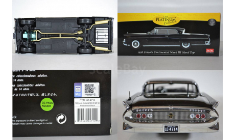 Lincoln Continental Mark III Hard Top 1958 черный, масштабная модель, Sunstar, 1:18, 1/18