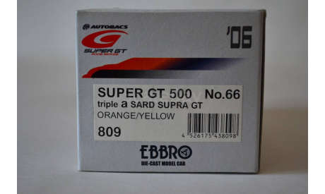 NISSAN Supra Super GT 500 #66, масштабная модель, Ebbro, 1:43, 1/43
