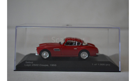 Talbot Lago 2500 Coupe 1955, масштабная модель, WhiteBox, 1:43, 1/43