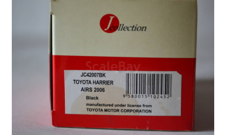 Toyota Harrier AIRS 2006 (JC007BK), масштабная модель, J-Collection, scale43, Lexus