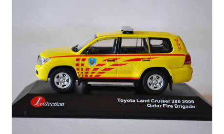 Toyota Land Cruiser 200 Qatar Fire Brigade 2009 (JC256), масштабная модель, J-Collection, scale43