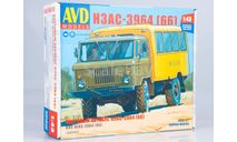 Сборная модель Вахтовый автобус НЗАС-3964 (66), сборная модель автомобиля, ГАЗ, AVD Models, scale43