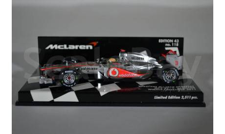 Vodafone McLaren Mercedes Mp4-26_L.Hamilton_Winner 2011, масштабная модель, Minichamps, scale43