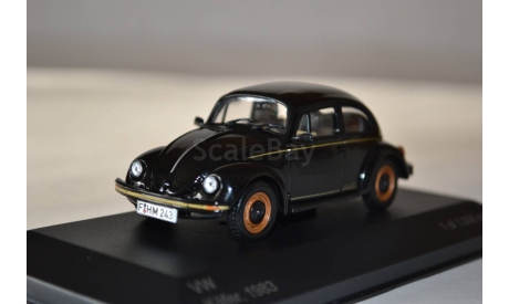 Volkswagen Kafer 1983 (black), масштабная модель, 1:43, 1/43, WhiteBox