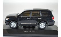 Lexus LX570 2009 черный металлик, масштабная модель, IXO VVM, scale43