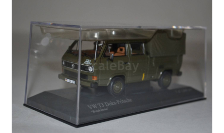 VW T3 Doka Prischenwagen  Bundenswehr, масштабная модель, Minichamps, scale43, Volkswagen