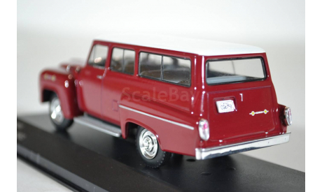 CHEVROLET Amazona 4х4 1963 красный белый, масштабная модель, WhiteBox, 1:43, 1/43