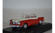 Borgward Isabella Coupe 1957 белый красный, масштабная модель, WhiteBox, scale43