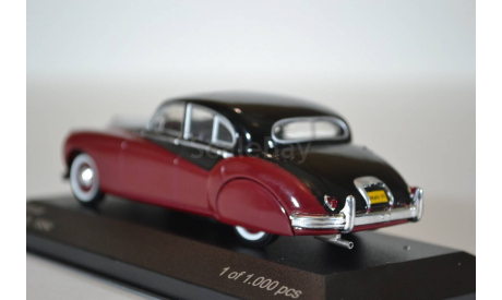 Jaguar MK VII 1954 красный черный, масштабная модель, WhiteBox, scale43