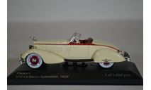 PACKARD V12 Le Baron Speedster 1934 бежевый красныйI, масштабная модель, WhiteBox, scale43