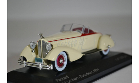 PACKARD V12 Le Baron Speedster 1934 бежевый красныйI, масштабная модель, WhiteBox, scale43