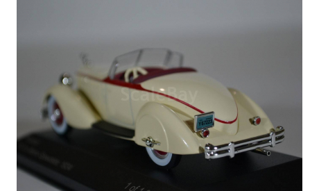 PACKARD V12 Le Baron Speedster 1934 бежевый красныйI, масштабная модель, WhiteBox, scale43