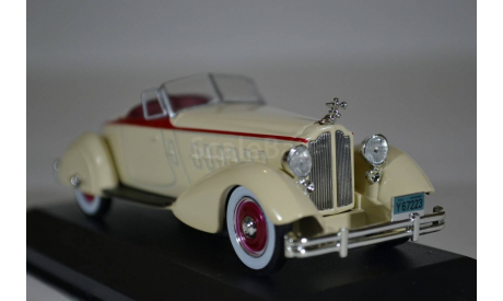 PACKARD V12 Le Baron Speedster 1934 бежевый красныйI, масштабная модель, WhiteBox, scale43