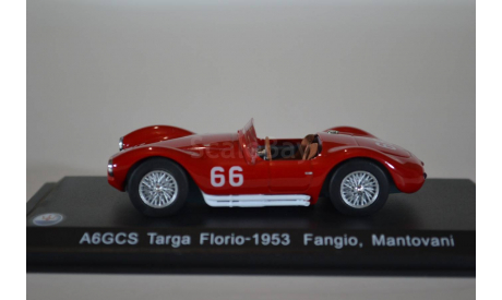 MASERATI A6GCS #66 J.M.Fangio Targa Florio 1953, масштабная модель, WhiteBox, 1:43, 1/43