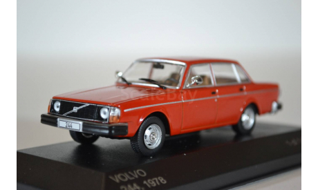 Volvo 244 1978 красный, масштабная модель, WhiteBox, scale43