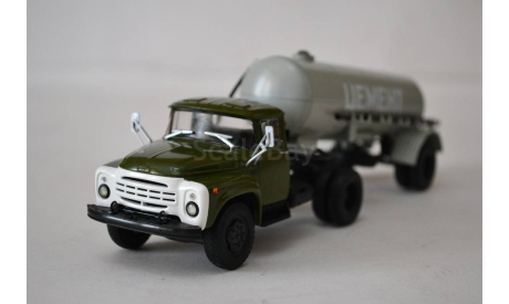 Зил 130В1 с п.пр ТЦ 4 сер.зел, масштабная модель, Автоистория (АИСТ), 1:43, 1/43