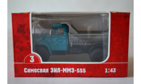 Зил ММЗ 555 (н.гр), масштабная модель, АРЕК (Элекон), 1:43, 1/43