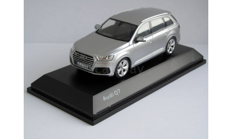 Audi Q7 2015 серебристый Spark дилерский 1:43, масштабная модель, scale43