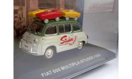 !!!C 1 Рубля!!! Fiat 600 Multipla ’Studer’ 1959 Eaglemoss 1:43, масштабная модель, scale43