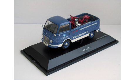 !!!C 1 Рубля!!! Ford FK 1000 + NSU Max ’NSU Kundenservice’ синий+красный Schuco 1:43 03287, масштабная модель, 1/43