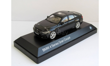 !!!C 1 Рубля!!! BMW 4er F36 Gran Coupe 2014 чёрный Kyosho 1:43, масштабная модель, scale43