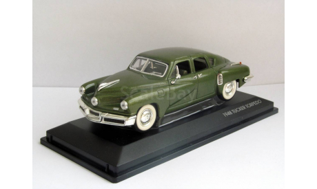 !!!C 1 Рубля!!! Tucker Torpedo Sedan 1948 зелёный Yat Ming 1:43 Signature Series 43201, масштабная модель, 1/43