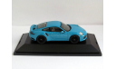 !!!C 1 Рубля!!! Porsche 911 (991 II) Turbo S Coupe 2016 голубой Herpa 1:43 071475, масштабная модель, scale43
