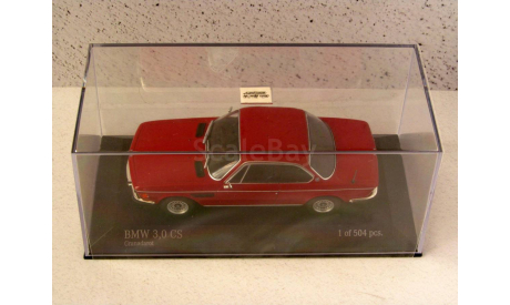 BMW 3.0 CS E9 красный Minichamps 1:43 410029020, масштабная модель, scale43
