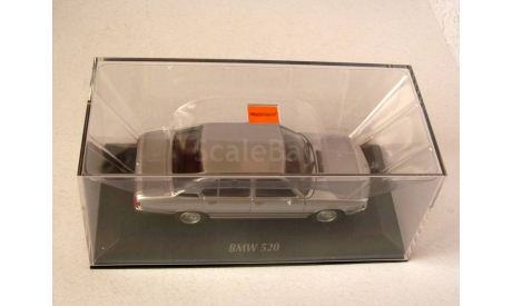 BMW 520 E12 серебристый Minichamps / MaXichamps 1:43 940023000, масштабная модель, scale43