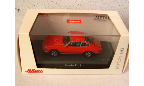 Porsche 911 S Coupé оранжевый Schuco 1:43 02707, масштабная модель, scale43