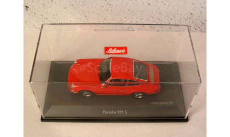 Porsche 911 S Coupé оранжевый Schuco 1:43 02707, масштабная модель, scale43