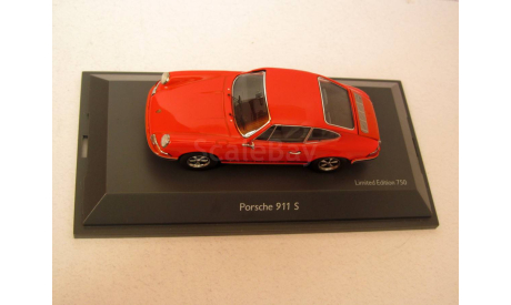 Porsche 911 S Coupé оранжевый Schuco 1:43 02707, масштабная модель, scale43