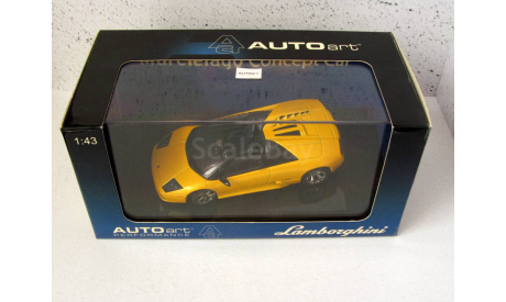 Lamborghini Murciélago Roadster жёлтый AUTOart 1:43 54551, масштабная модель, scale43