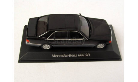 Mercedes-Benz 600 SEL W140 чёрный Minichamps / MaXichamps 1:43 940035400, масштабная модель, scale43
