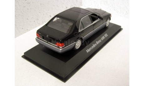 Mercedes-Benz 600 SEL W140 чёрный Minichamps / MaXichamps 1:43 940035400, масштабная модель, scale43