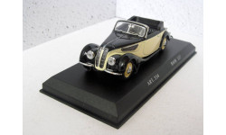 BMW 327 Cabrio зелёно-чёрный Detail Cars 1:43 #334