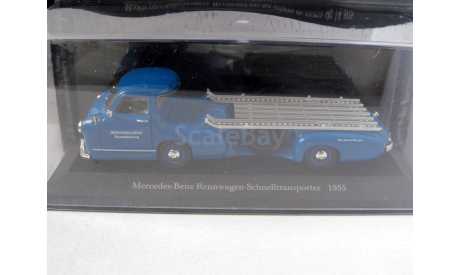 Mercedes-Benz Rennwagen-Schnelltransporter ’Blaues Wunder’ 1955 синий PCT / Altaya 1:43, масштабная модель, scale43